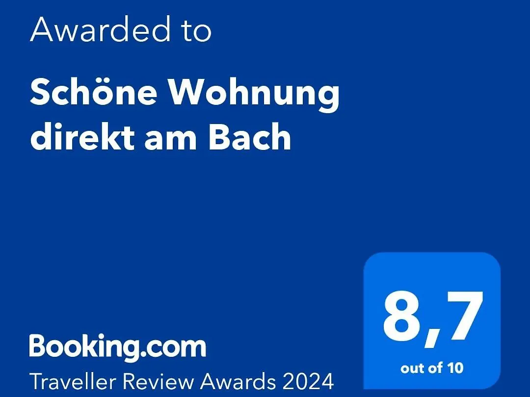 Schöne Wohnung direkt am Bach Neunkirchen am Sand Apartment